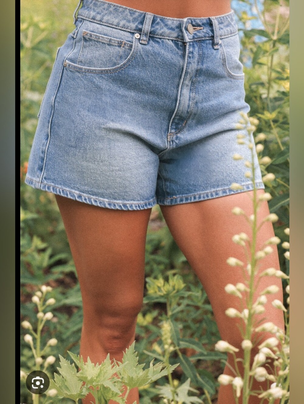 Classic High-Rise Light Blue Denim Shorts 8